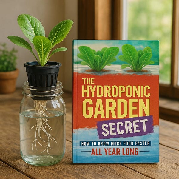 The Hydroponic Garden Secret Book | Beginner Hydroponic Gardening Guide | Grow Food Indoors Year Round