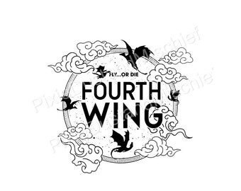 Fourth Wing Tairn and Andarna Book SVG/PNG File - Etsy