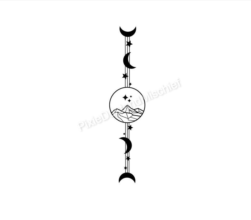 ACOTAR Feyre's Tattoo SVG/PNG - Etsy