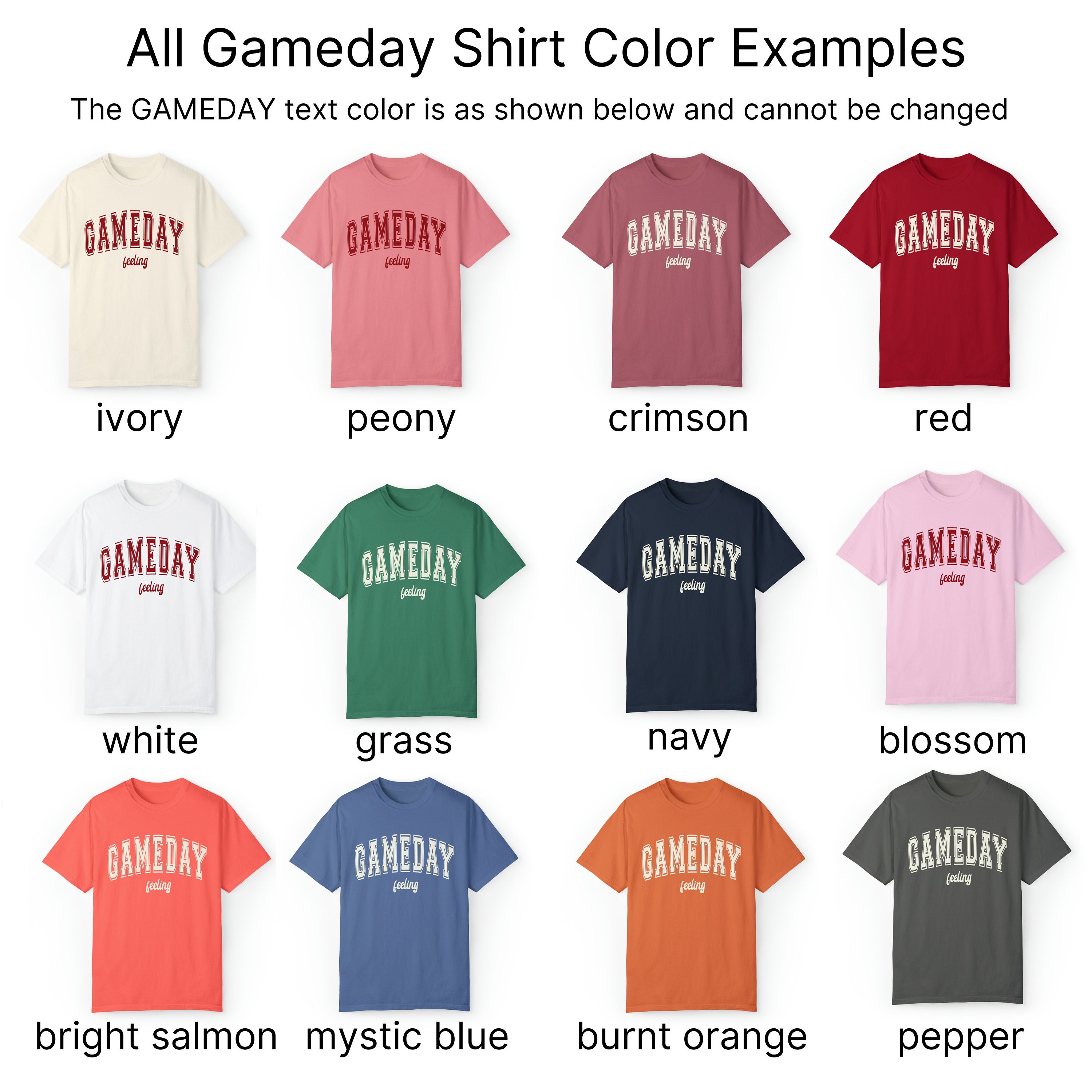 Game Day Tailgate Football Shirt Comfort Colors Shirt Etsy