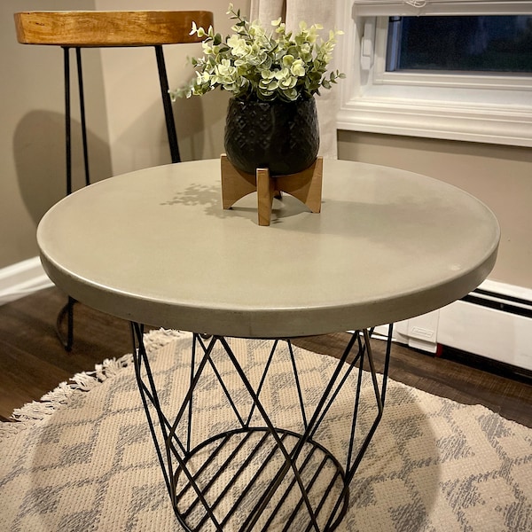 Concrete Table - Etsy