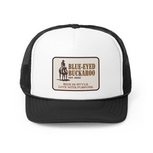The Printed Patch Cap | Western Apparel | Blue-Eyed Buckaroo | Trucker Cap
