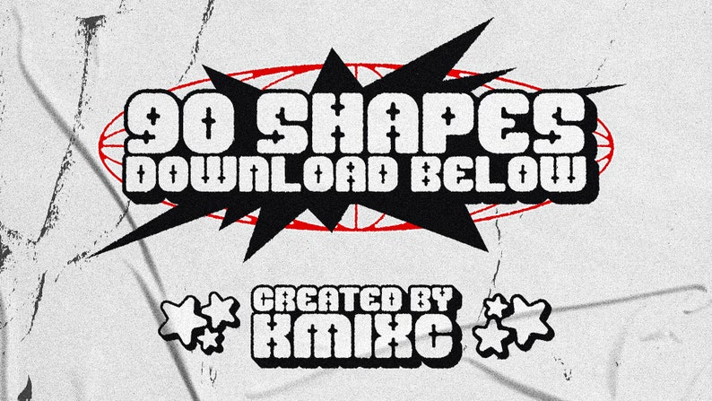 90 Vector Shapes V3 - Etsy