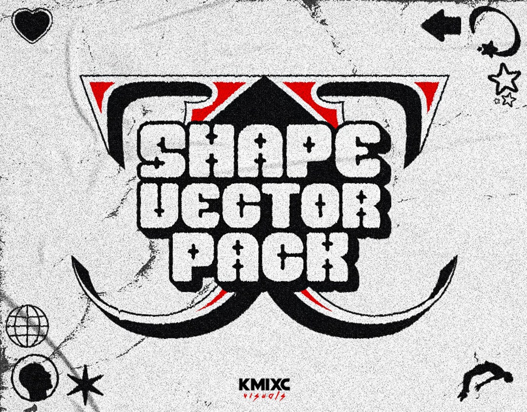 90 Vector Shapes V3 - Etsy