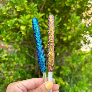 Agulha de crochê trevo que muda de cor - Agulha de crochê de resina | Agulha de crochê ergonômica | Suprimentos para crochê | Presentes para crocheteiras