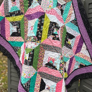 Flower Market Handmade Quilt / Handmade Quilt / Floral Quilt / Multicolor Quilt