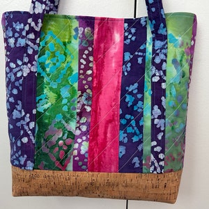 Batiks Tote | handmade tote bag | quilted tote bag | handmade quilted tote | gift for her