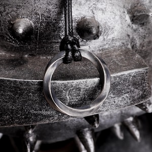 Silver Mobius Strip Pendant, Oxidized Silver Mobius Ring, 925 Sterling Silver Infinity Loop Pendant Necklace