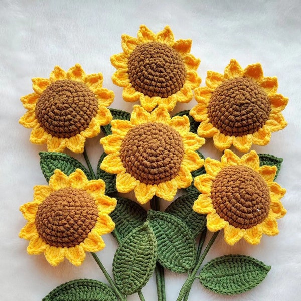Crochet Sunflower (1 PCS)