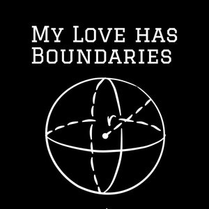 Math word play on (personal and math) boundaries, boundaries, educational math phrase