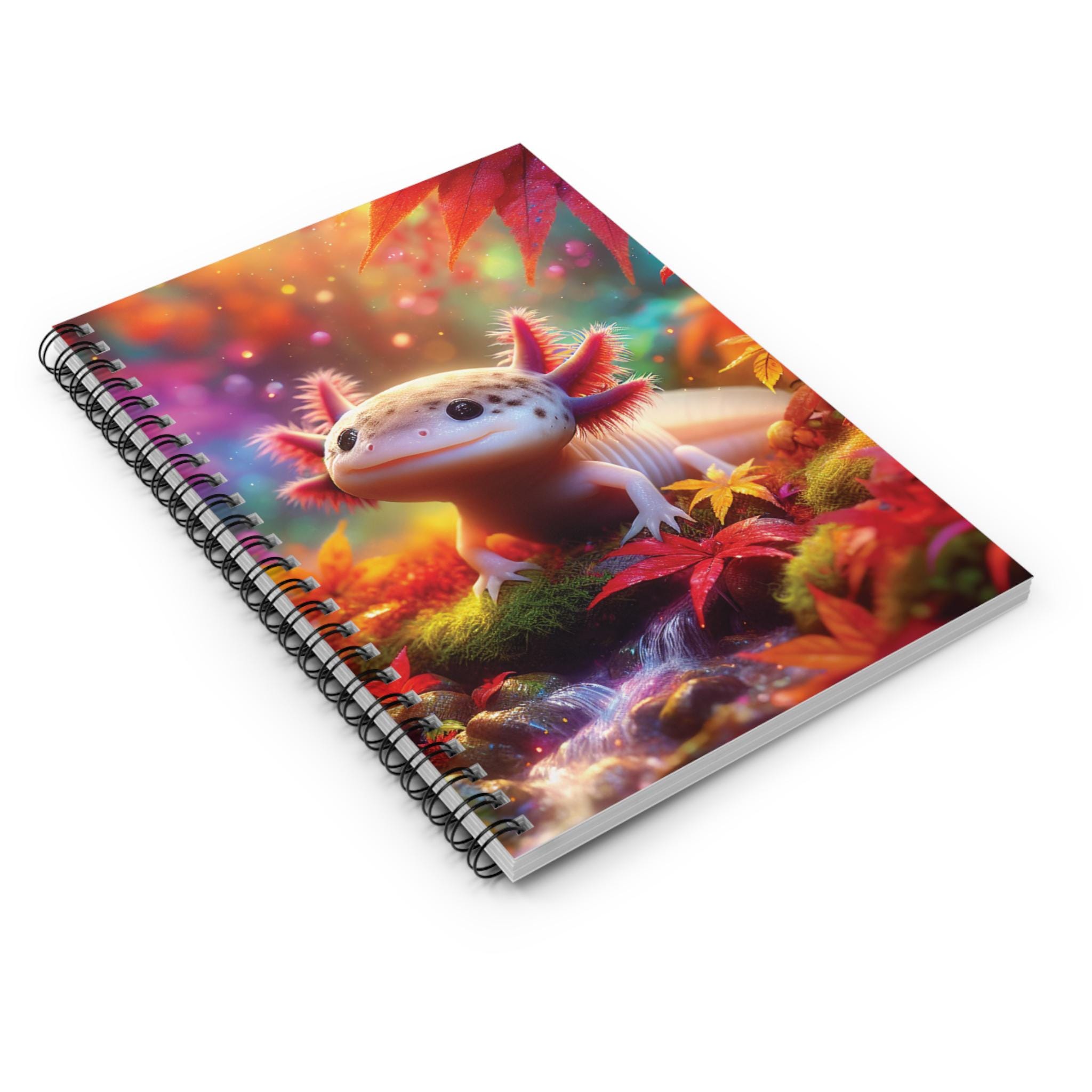 Axolotl Themed Notebook, Fun and Colorful, Perfect for Note Taking and ...