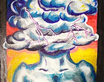 Storm cloud| mixed media | canvas | original painting
