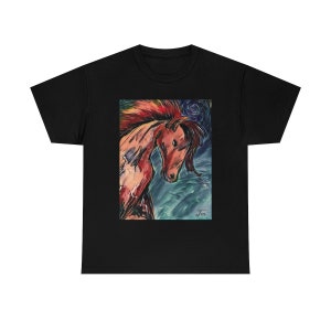 Midnight Ride- Solvang Artist- Jen Martinez Collection- Unisex Heavy Cotton Tee