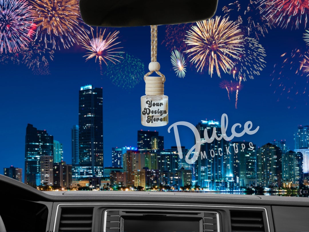 Car Diffuser Mockup Label Template Canva Mockup Car Air Freshener ...