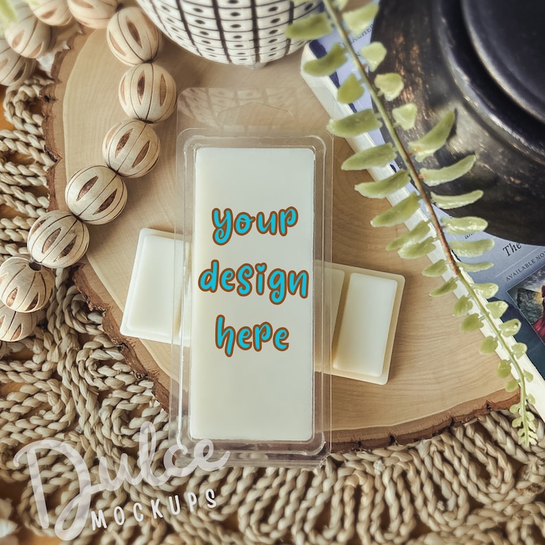 White Wax Melt Mockup Tart Mockup Snapbar Mockup Snap Bar Mockup Candy