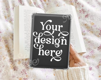 Kindle Case Mockup Sticker Mockup E-book E-Reader Stickers Template Tablet Mockup Cute Sticker Mockup Decal Mockup E-Reader Kindle Mockup