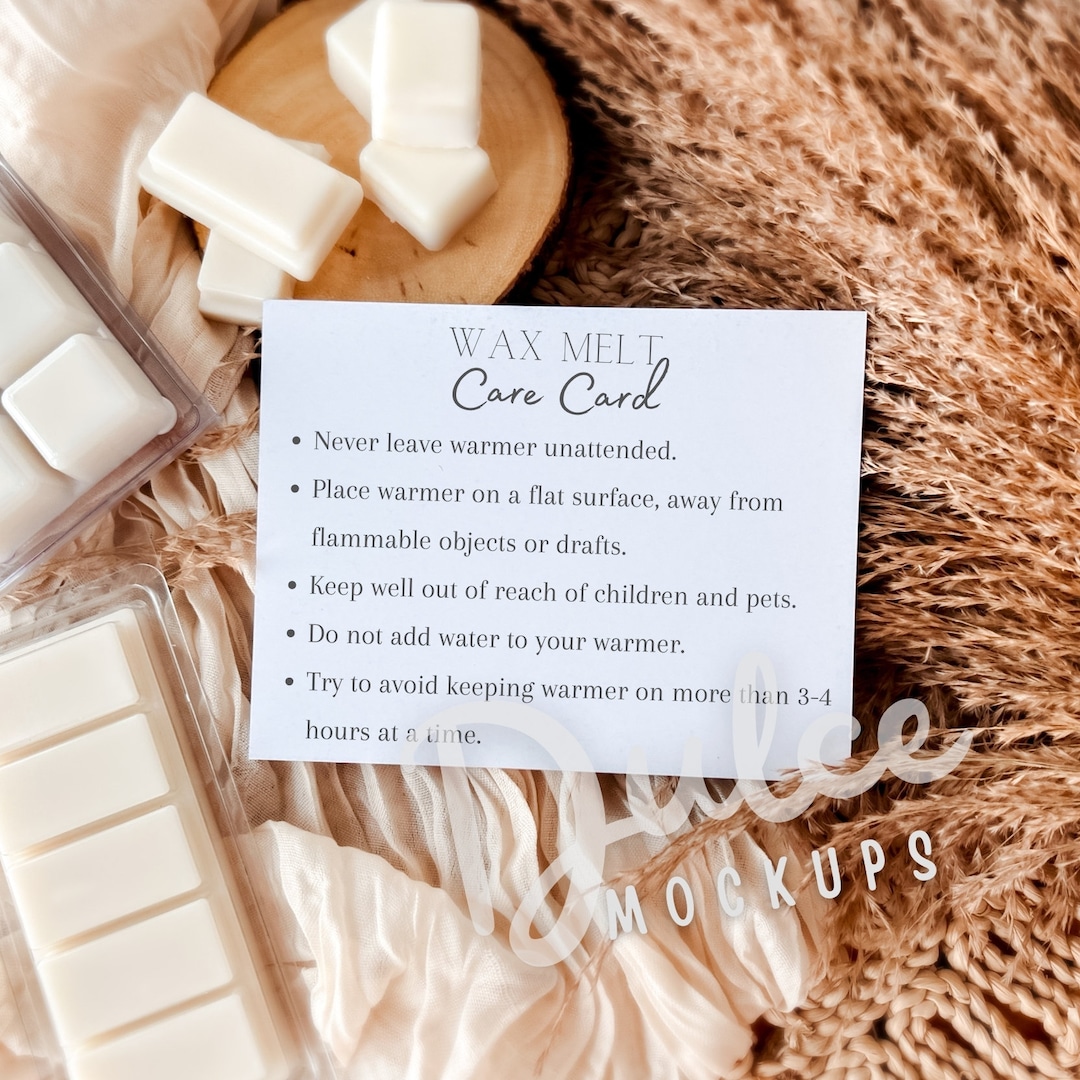 Wax Melt Mockup BUNDLE Wax Melt Instructions Printable Wax - Etsy