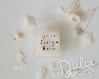 Single Cube Mockup Mini Wax Melt Mockup 1 oz. Sample Mockup Wax Melts Mockup Farmhouse Mockup Boho Mockup Bakery Mockup Soy Wax Melts Mockup
