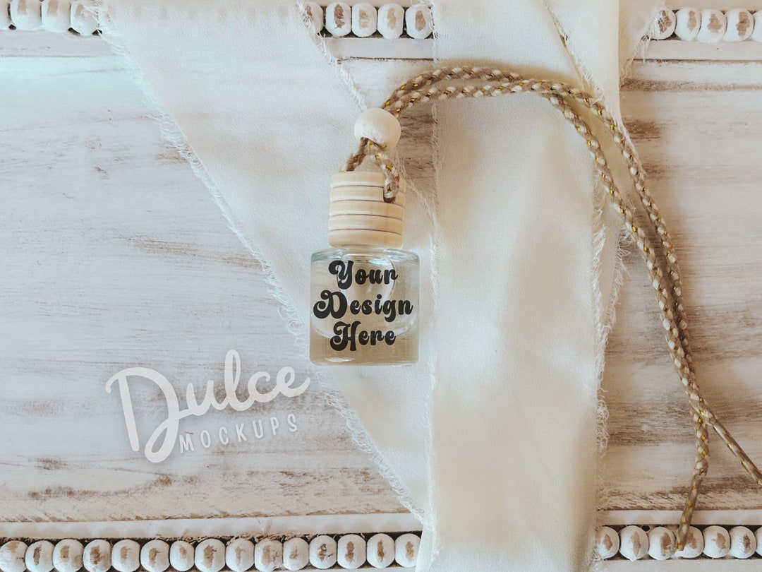 Car Diffuser Mockup Label Template Canva Mockup Car Air Freshener ...