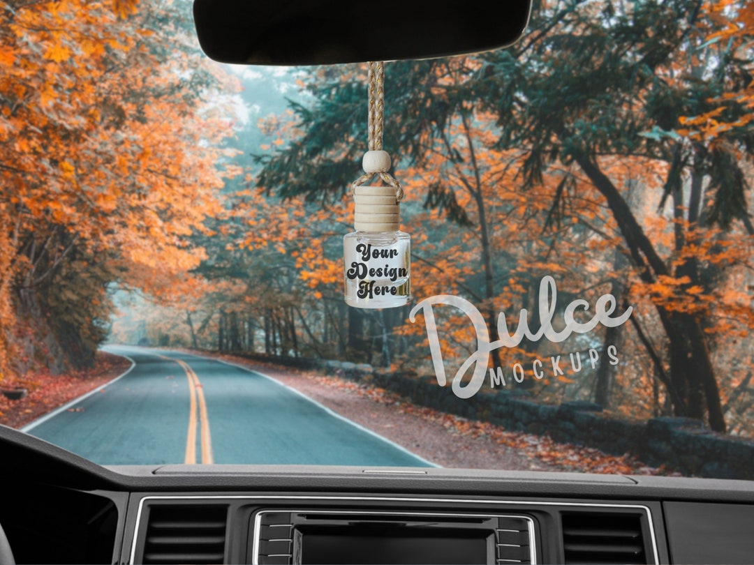 Car Diffuser Mockup Label Template Canva Mockup Car Air Freshener ...