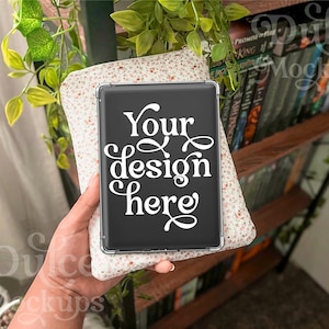 Kindle Mockup Kindle Clear Case Mockup Tablet Sticker Mockup Kindle Mockup E-book E-Reader Stickers Template Tablet Mockup Decal Mockup