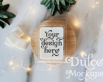 White Wax Melts Mockup Wax Tarts Mockup Clamshell Mockup Cosy Mockup Minimalist Soy Wax Tart Mockup Candle Label Mockup Christmas Mockup