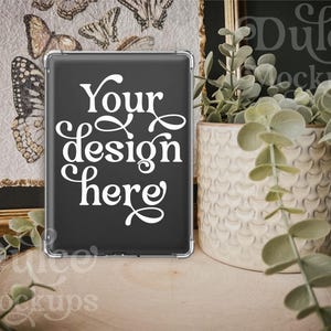 Kindle Case Mockup Sticker Mockup E-book E-Reader Stickers Template Tablet Mockup Cute Sticker Mockup Decal Mockup E-Reader Kindle Mockup