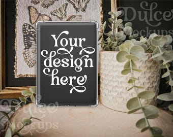 Kindle Case Mockup Sticker Mockup E-book E-Reader Stickers Template Tablet Mockup Cute Sticker Mockup Decal Mockup E-Reader Kindle Mockup