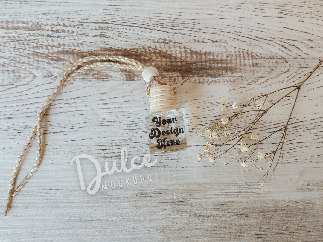 Car Diffuser Mockup Label Template Canva Mockup Reed Diffuser Label ...