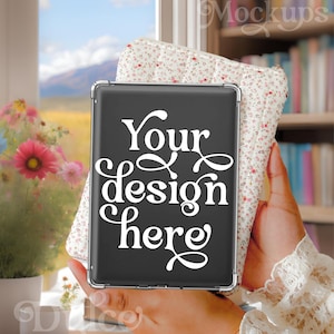 Kindle Sticker Mockup E-book E-Reader Stickers Template Tablet Mockup Cute Sticker Mockup Decal Mockup E-Reader Kindle Mockup Bookish Merch