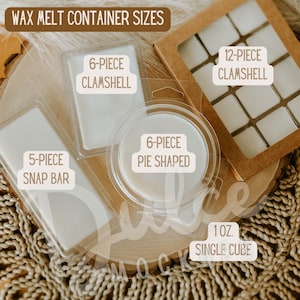 Witte wassmeltvergelijkingstabel Witte wassmeltmodel Taartmodel Clamshell-model Waxmelt-maattabel Sojawassmeltmodel Kaarsmodel