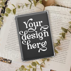 Kindle Case Mockup Sticker Mockup E-book E-Reader Stickers Template Tablet Mockup Cute Sticker Mockup Decal Mockup E-Reader Kindle Mockup
