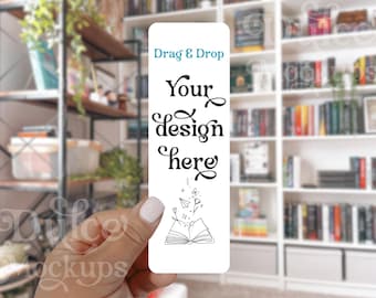 Mockup Bookmark Mockup 2x6 Bookmark Blank Bookmark Stationary Mockup Card Mockup Canva Bookmark Mockup Bookish Mockup Canva Template PDF JPG