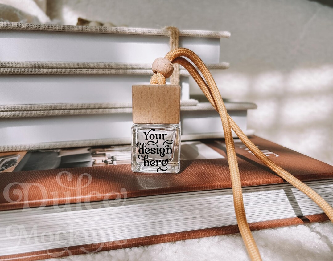 Square Glass Car Diffuser Mockup Square Style Glass Diffuser Air