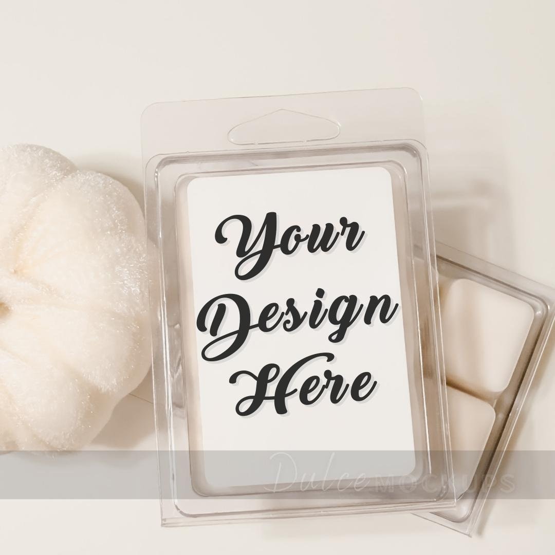 White Wax Melt Mockup Tart Mockup Clamshell Mockup Sticker - Etsy