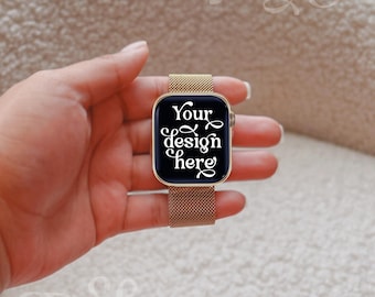 Smart Watch Mockup Apple Watch Mockup Apple Watch Face Mockup Watch Screen Mockup Wallpaper Mockup Bookish Mockup Cute Mockup Digital Mockup