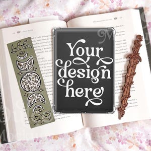 Kindle Sticker Mockup E-book E-Reader Stickers Template Tablet Mockup Cute Sticker Mockup Decal Mockup E-Reader Kindle Mockup Bookish Merch