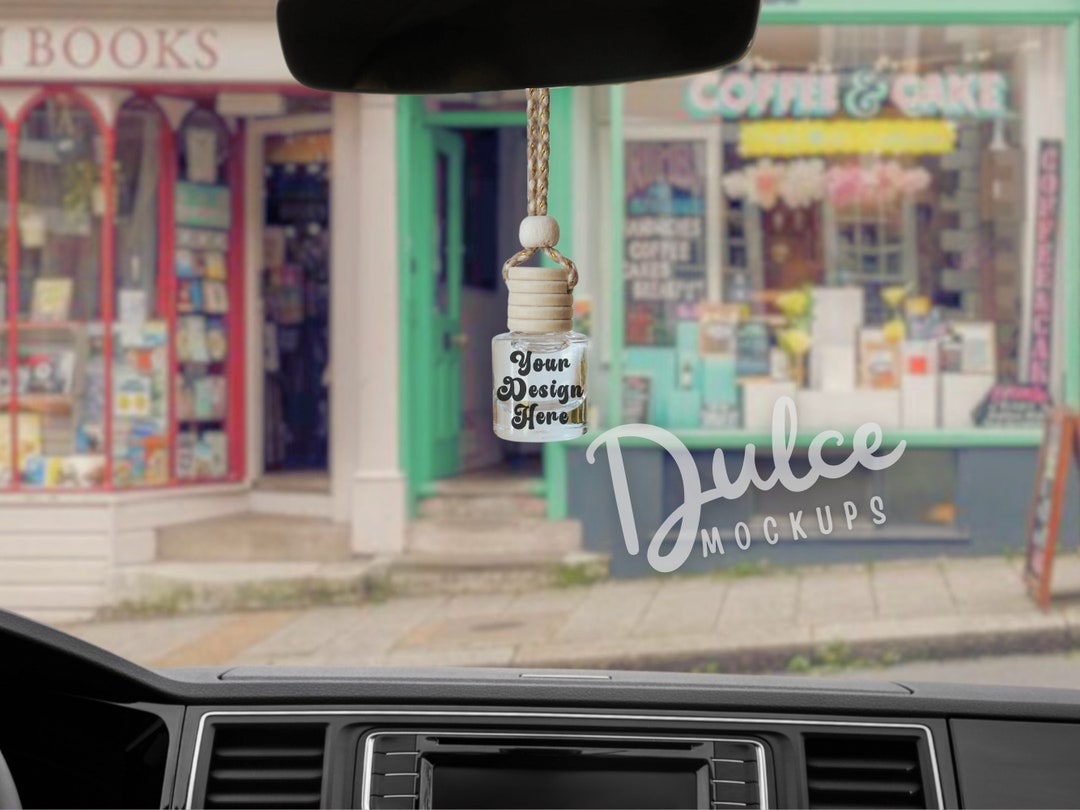 Car Diffuser Mockup Label Template Canva Mockup Bookish Mockup Car Air ...