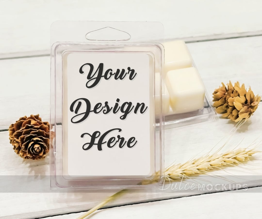 White Wax Melt Mockup Tart Mockup Candle Wax Melts Mockup Nature Mockup