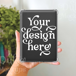Kindle Mockup Kindle Clear Case Mockup Tablet Sticker Mockup Kindle Mockup E-book E-Reader Stickers Template Tablet Mockup Decal Mockup