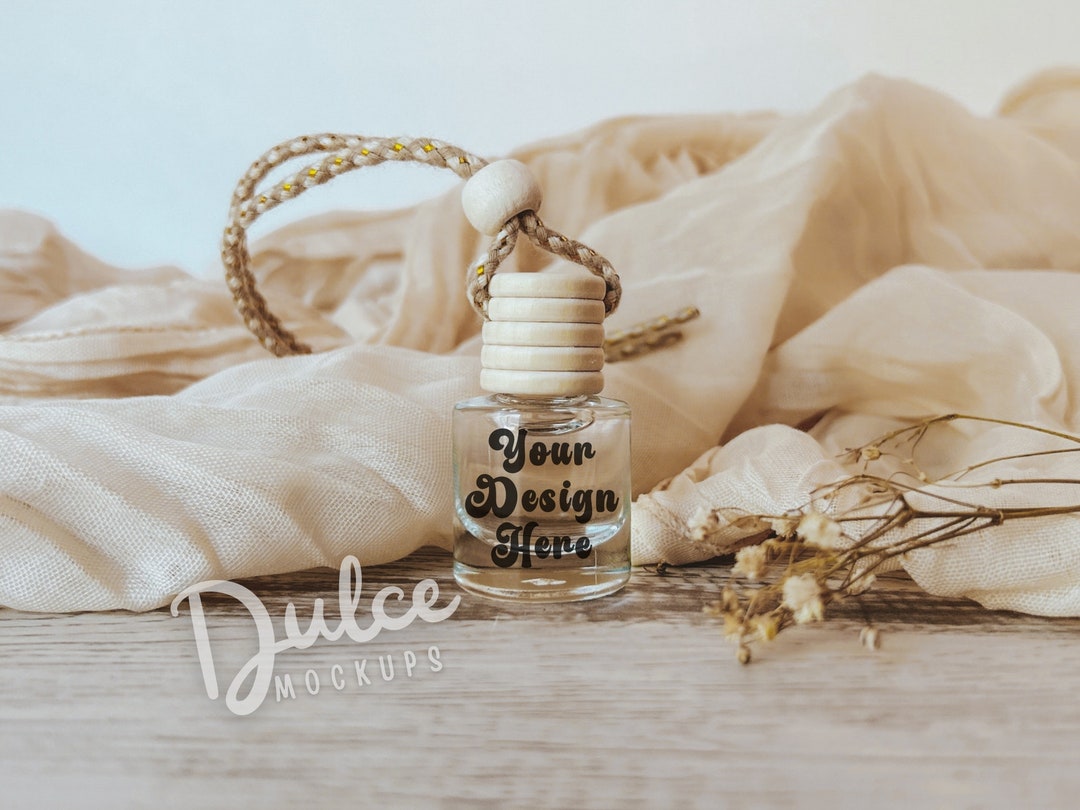 Car Diffuser Mockup Label Template Canva Mockup Car Air Freshener ...