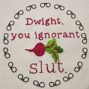 Dwight Schrute - The Office Embroidery Pattern