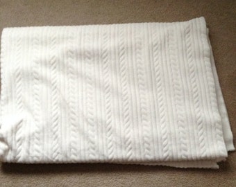 White Minky Super Soft Fabric One Piece Sewing Quilting Crafting