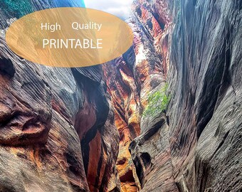 Kanarra Falls, Utah *Digital Download* Kanarra Falls Hiking* Original Image* Kanarra Falls Photography *Digital Pring 12X24