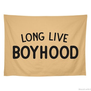 Long Lve Boyhood Banner Boys Wall Decor Baby Boy Nursery Sgns Boy