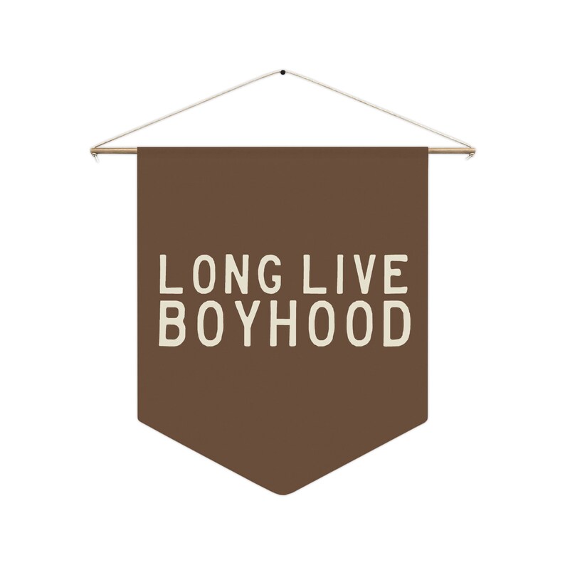 YERCHIC Long Live Boyhood Flagge – 90 X 152 Cm, Polyester-Banner Fürs Kinderzimmer In Beige