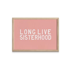 Sister Wall Art, Print for Girls Room, Long Live Sisterhood, Digital Print, Nursery Room Decor, Wall Art Print, Multiple Colors