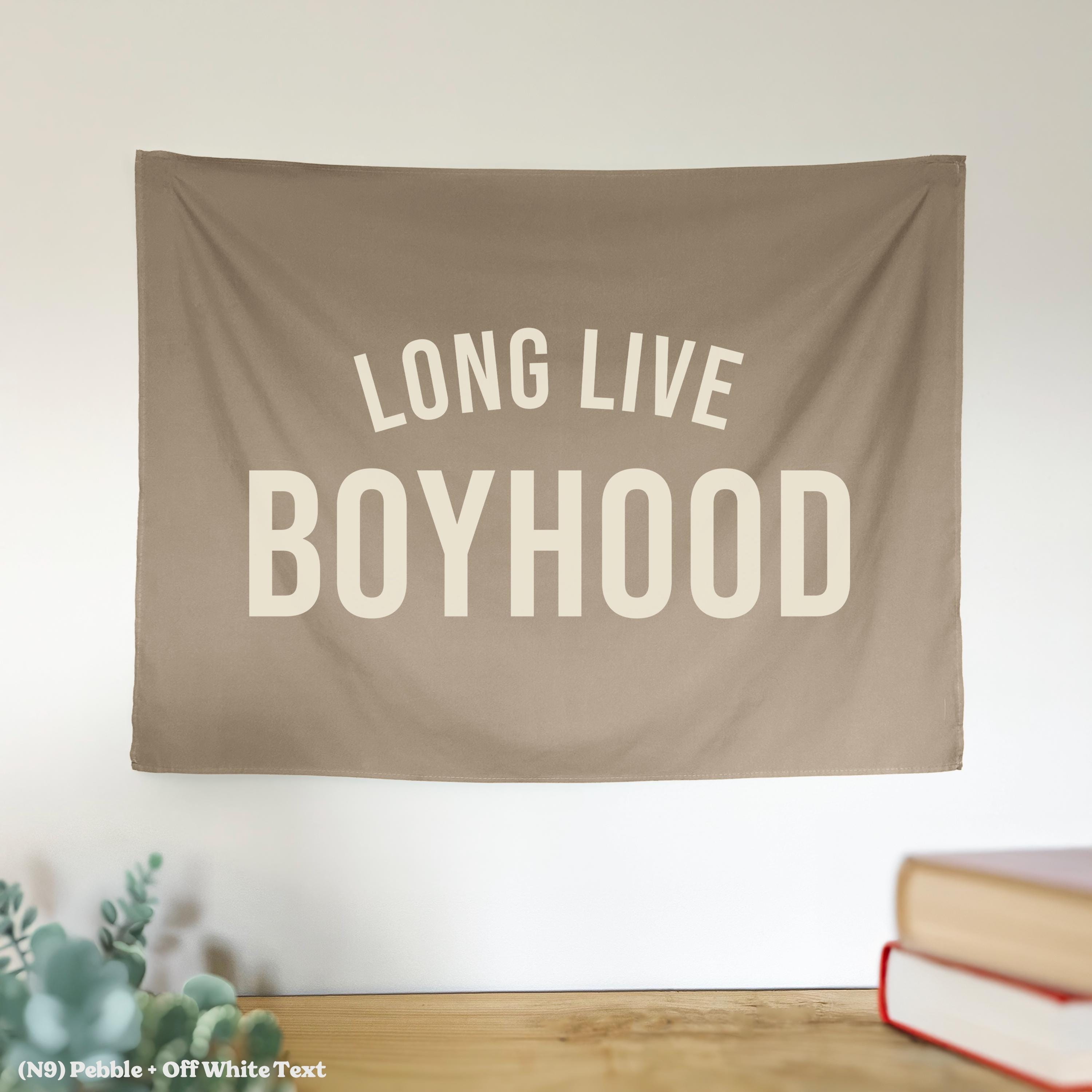 Long Live Boyhood Banner Flag, Custom Wall Banner, Boys Room Decor, Flag Wall Art, Kids & Baby Room Tapestry, Nursery or Playroom Decor