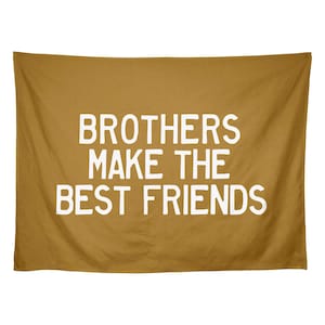 Brothers Make the Best Friends Banner | Boys Room Decor, Brother Wall Art, Sibling Sign, Brother Gift, Wall Hanging, Custom Colors