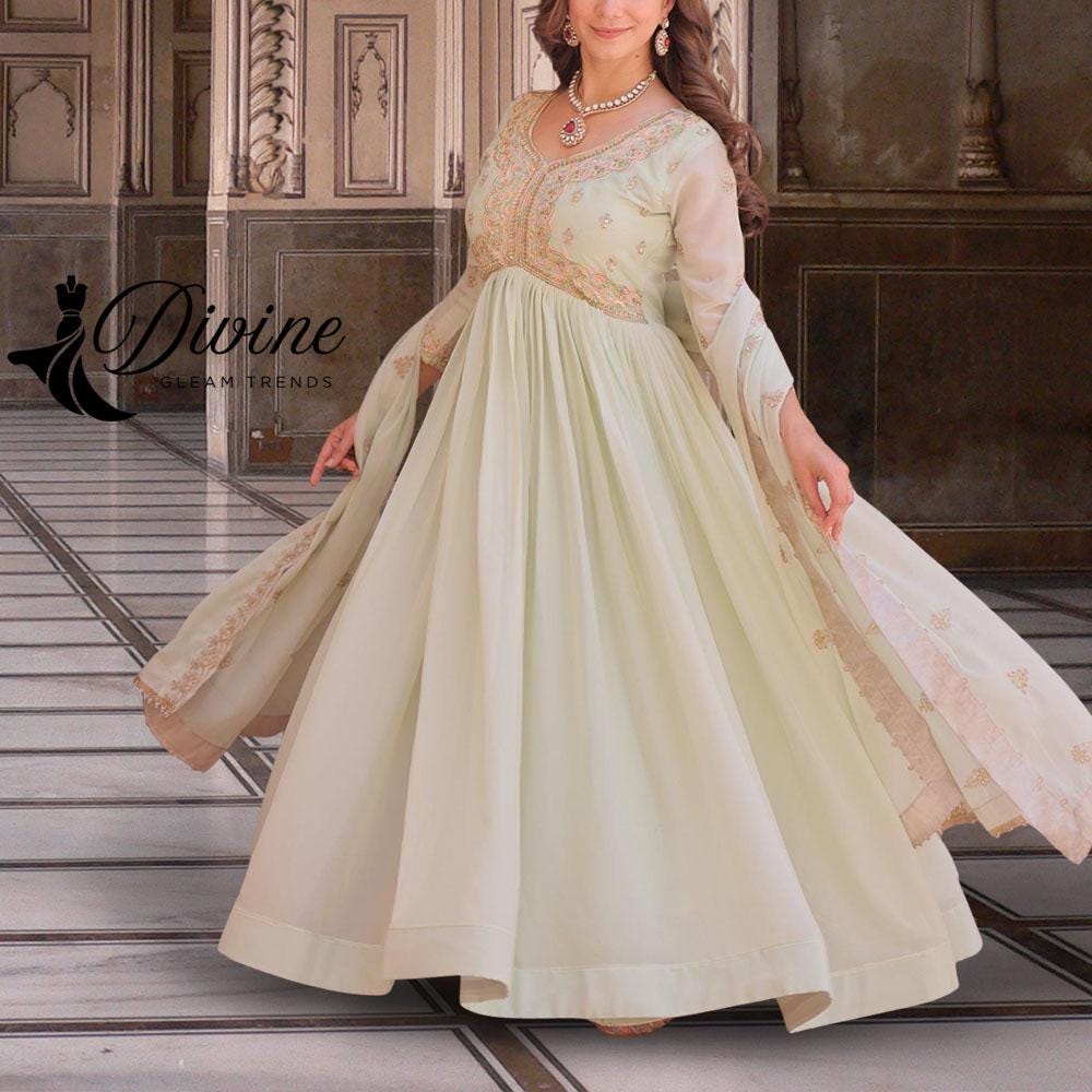 cream colour pakistani dress Fepic Rosemeen C 1248 Pakistani Suits in Cream Colour